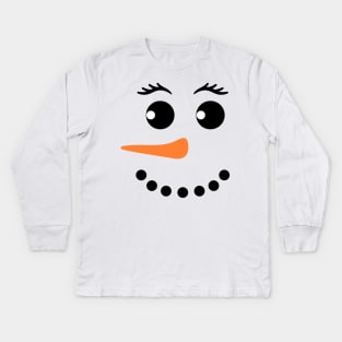 Snowman Kids Long Sleeve T-Shirt